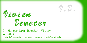 vivien demeter business card